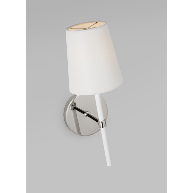 Monroe 1 - Light Armed Sconce, Polished Nickel GW
