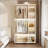 Portable 9-Cube Wardrobe with 2 Hanging Rods and Lockable Casters