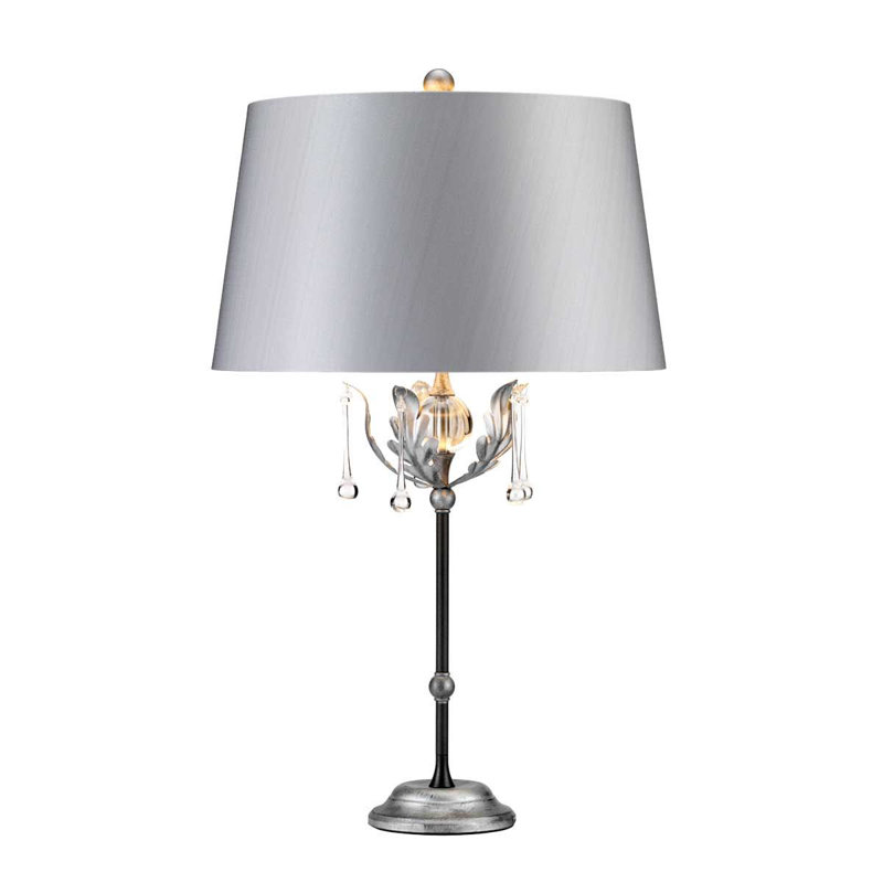 Ballsallagh Metal Table Lamp, Black / Silver