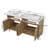 Selene 60" Modern  Double Sink Bathroom Vanity With SMC Top, Rattan Doors And Ample Storage-118972122