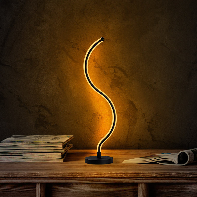 Lampe en métal, Noir