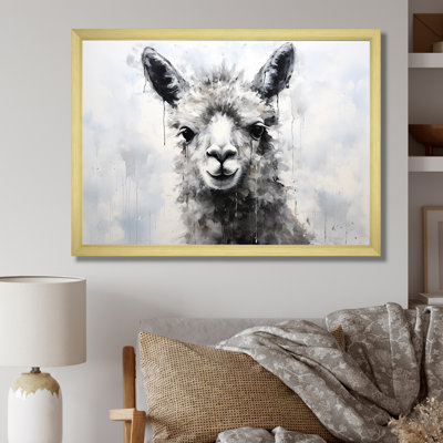 Blaca et blanc minimalisme alpaga monochrome sur toile
