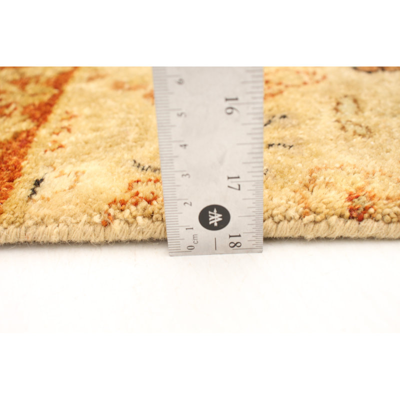 Tapis en laine noué à la main ivoire Graig