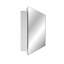  Miroir de rangement mural pour salle de bain Adaiyah l 13,75 po x H 18 po avec 2 tablettes réglables