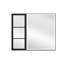 30 po Narender H Armoire à miroir murale encastrée ou en surface H avec armoire latérale noire-474721207-474721192