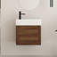 Ensemble de vanité murale simple Quell 22 po avec comptoir en céramique-441615241
