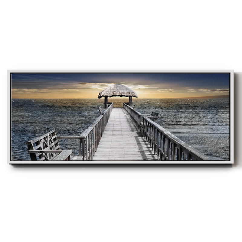 «Honduras Pier», toile encadrée, H 20 po x l 50 po