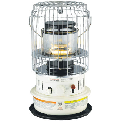 Comfort Glow Indoor Kerosene Convection Heater, 10,500 BTUs, White - KW-12A