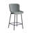 Haajrah 25.59'' Fabric Bar Stools with Steel Legs-1194647203