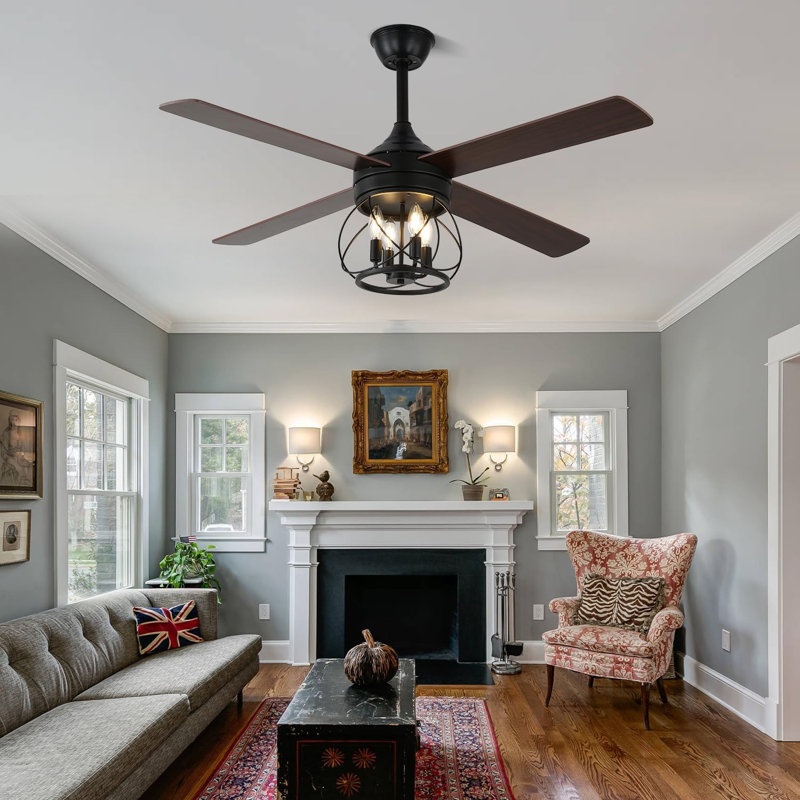 Farmhouse Ceiling Fan With Light
