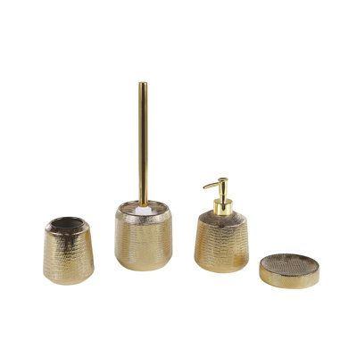 Doretha Ceramic / Porcelain Bathroom Accessory Set