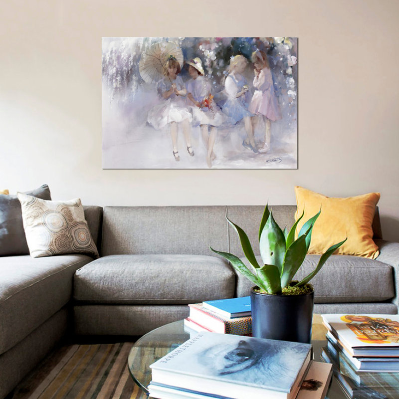 « friends », impression sur toile, H 18 po x l 26 po x P 1,5 po