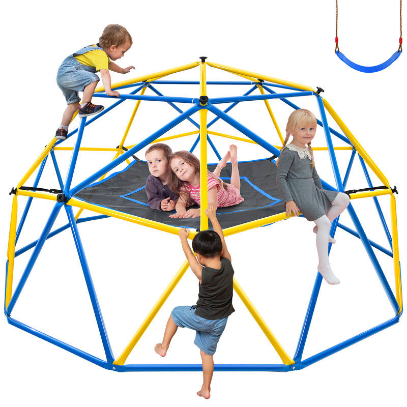10ft Climbing Dome with Hammock and Swing