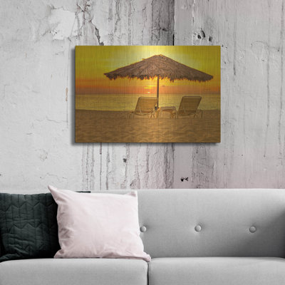 Aruba Relax' by Mark A Paulda, Metal Wall Art