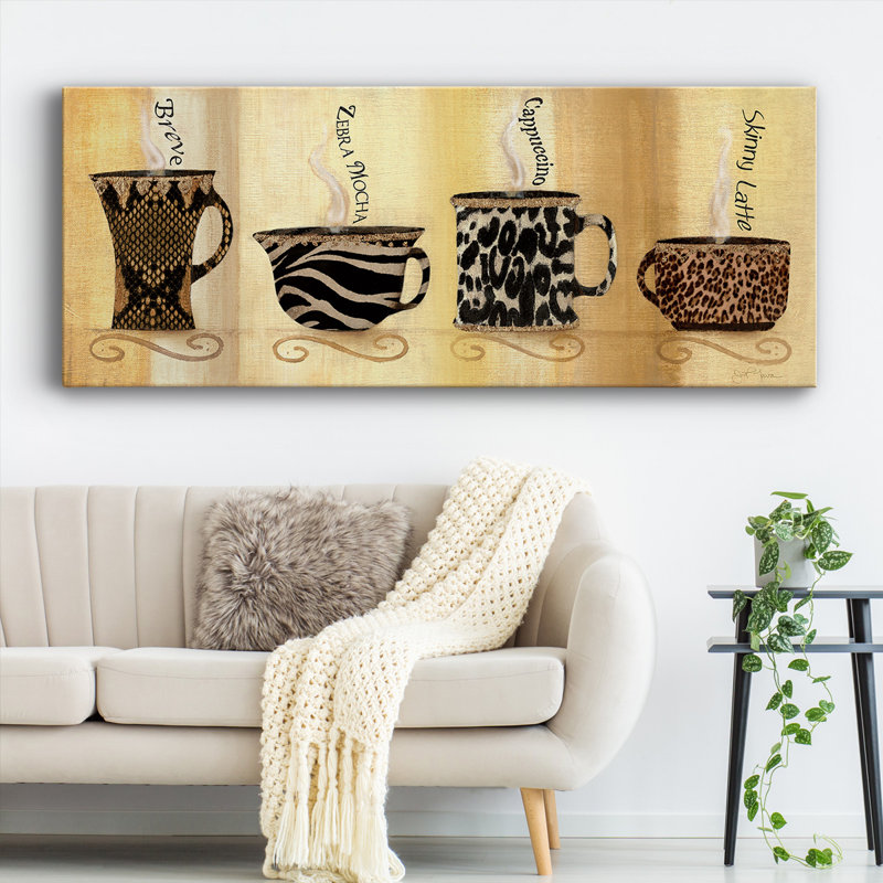 Café Exotica II sur toile, H 20 po x l 50 po x P 1,5 po