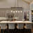 Lidia 5-light 25.5'' W Linear Kitchen Island Pendant With Mason Jar Shades UL Certified