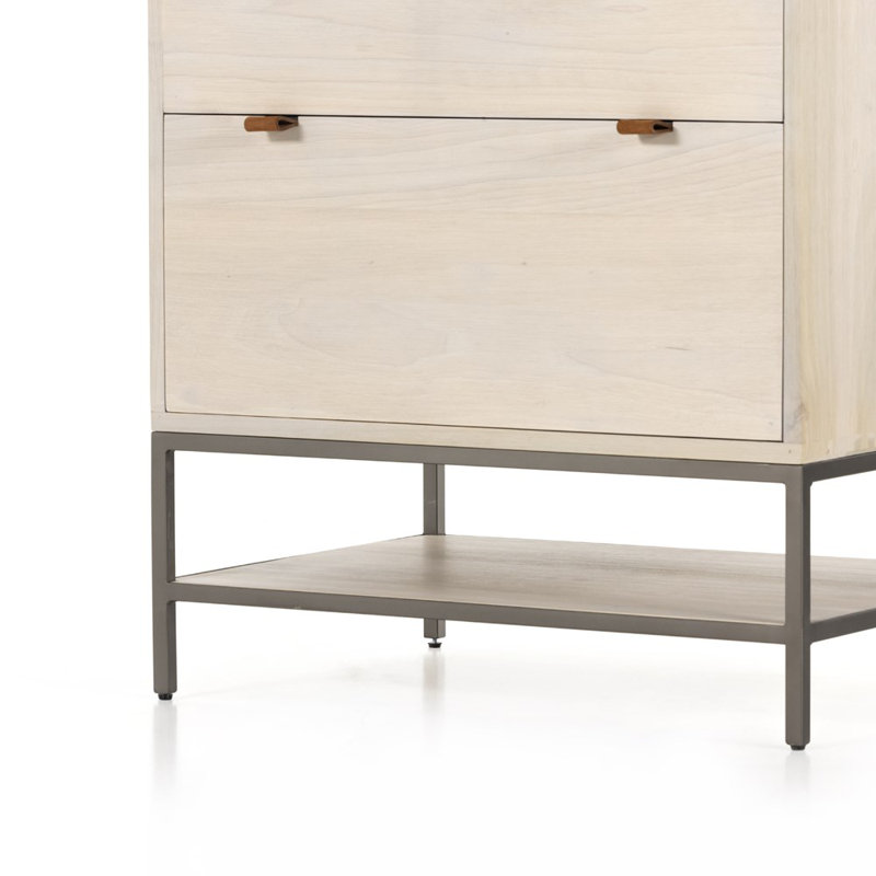 Trey Solid Wood Executive Desk, Dove Poplar