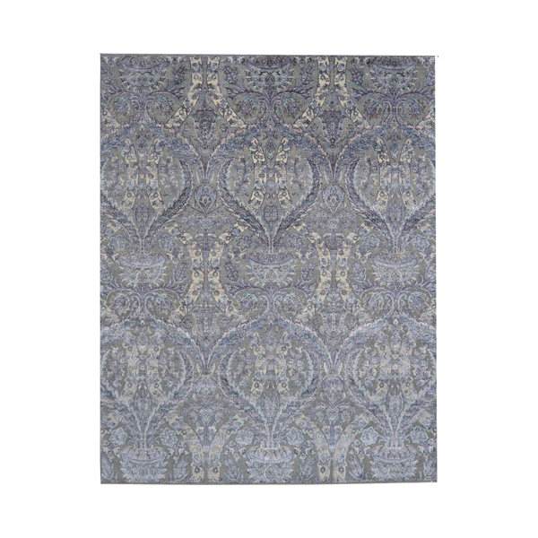 Bokara Rug Co., Inc. Hand Knotted Damask Rug | Wayfair