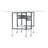 Cutting Table with Sewing Board Grid & Guides Top Mobile, Folding, Height Adjustable with Storage, Charcoal / White