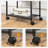 Under Desk Printer Stand, Industrial Printer Cart With Storage Shelf, 2-Tier Mobile Printer Table On Wheels, Heavy Duty Machine Storage Rack