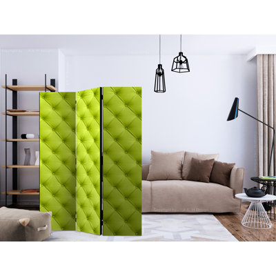 Gyzelle 135cm W x 172cm H 3 - Panel Solid Wood Folding Room Divider
