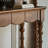 Black Solid Wood Console Table-902137259