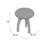 Laverne Solid Wood 3 Legs End Table