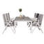 Faiyaz 6 - Person Patio Dining Set Extendable Rectangular Table