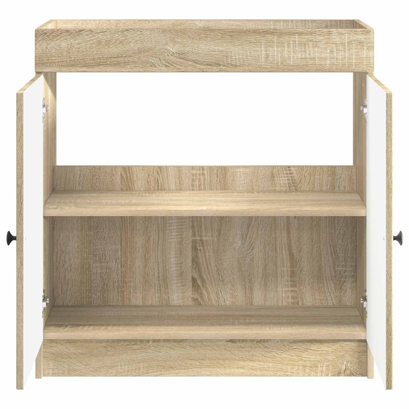 78.5 mm Single Double Bathroom Vanity Base, Sonoma Oak