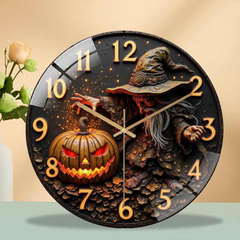 Horloge murale d'Halloween citrouille d'Halloween