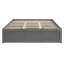 Structure de lit plateforme grand format avec 4 tiroirs de rangement et pied de lit relevable hydraulique, sans tête de lit-360605135
