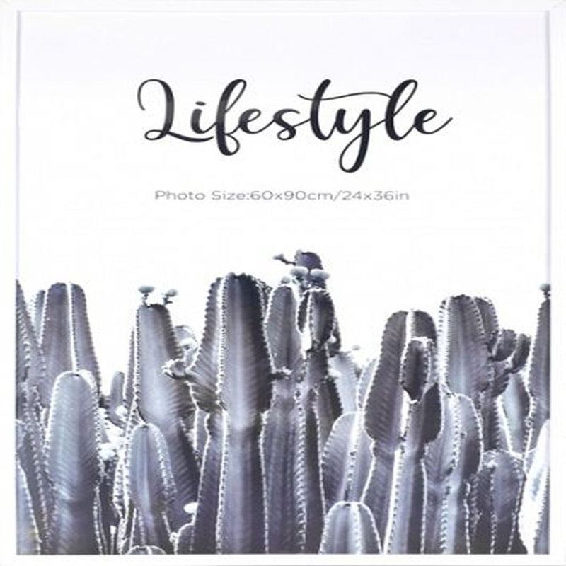 Ensemble de cadre photo simple, 24 po x 36 po, Blanc