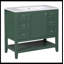 Meuble-lavabo simple 36 po avec plateau en céramique Moneisha-2015915096