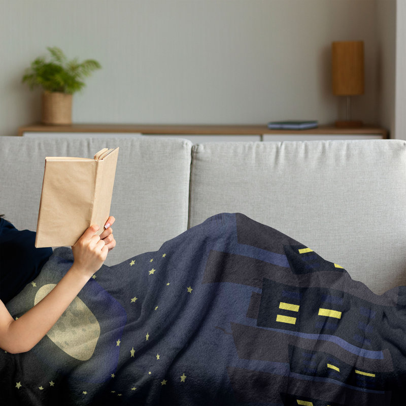 Hand Woven Throw Blanket, 50" x 60"