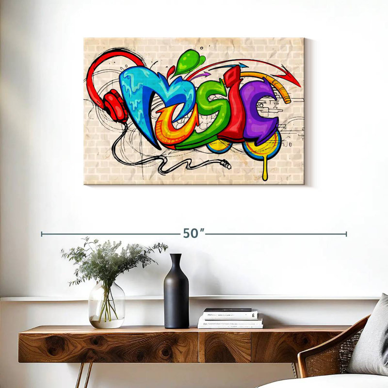 Tergel Urban Music Mural, 24" H x 36" W