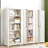 71" Cream White Metal Storage Cabinet With Locking Doors And 4 Adjustable Shelves Heavy-Duty Steel Cabinet For Garage Laundry Office Or Warehouse-1200970656