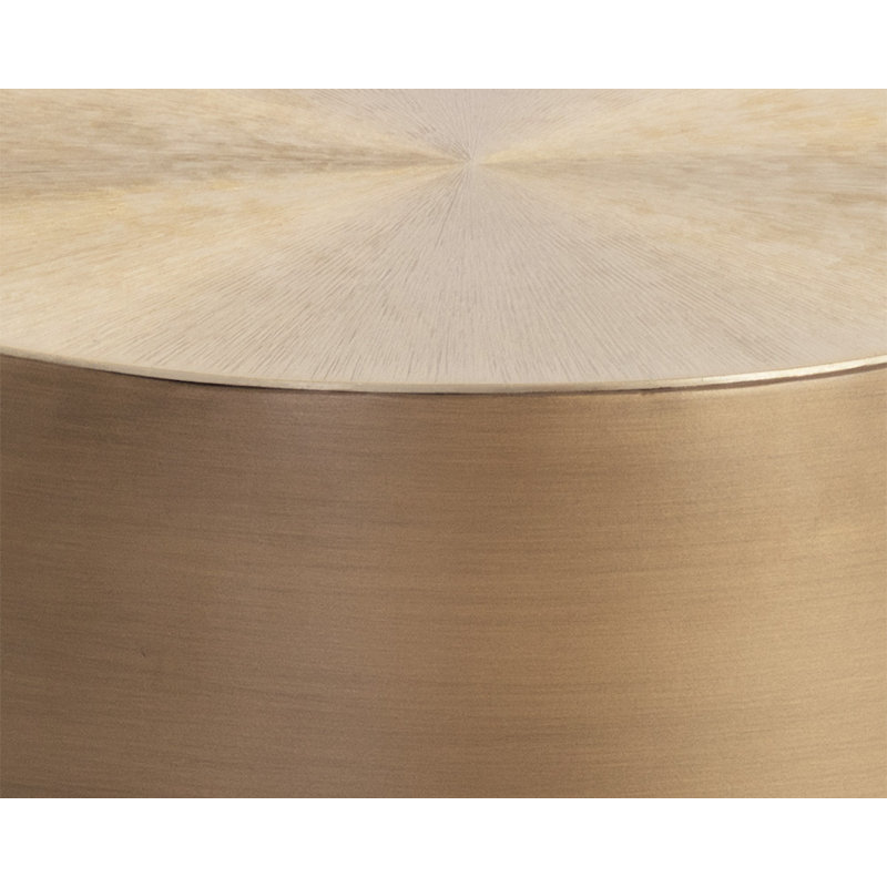 Ferrous End Table, Gold