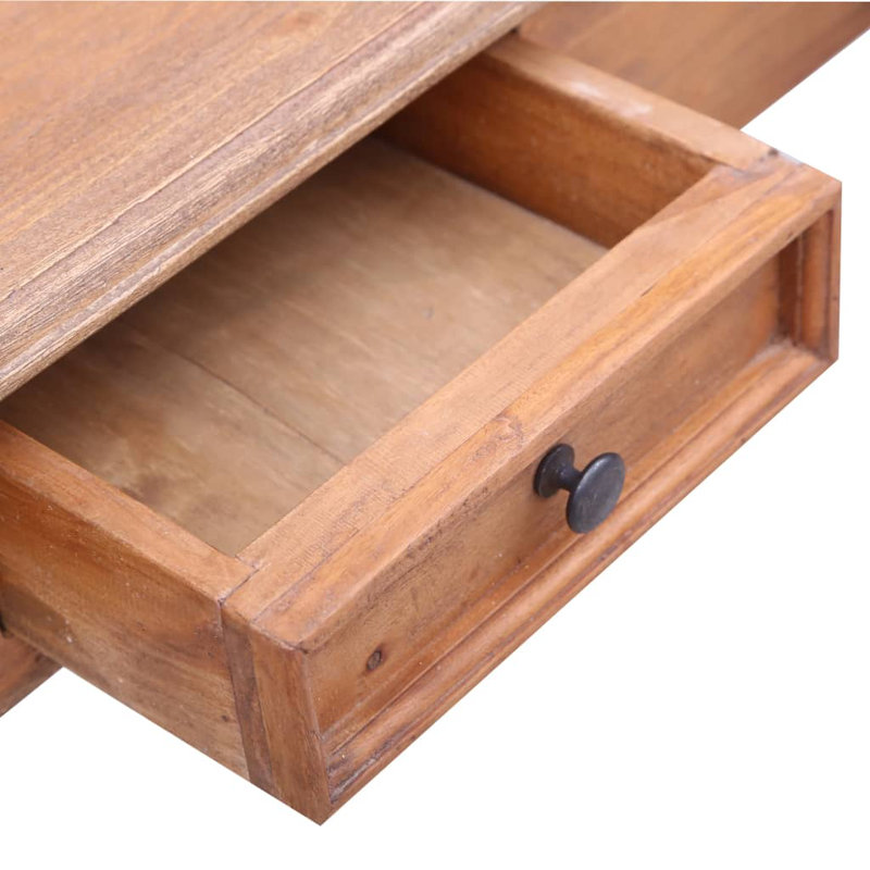 Daulton Solid Wood Solid Wood Secretary Desk, Brown