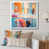 White Single Picture Framed