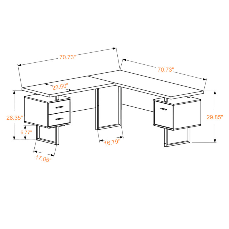 Barnstorm Corner L Shape Modern Computer Desk