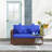 Outdoor PE Rattan Loveseat Sofa with Deep Seating Comfort-2065207249