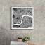 "Epic Graffiti" London Map Black "par Laura Marshall, art mural sur toile-102879791