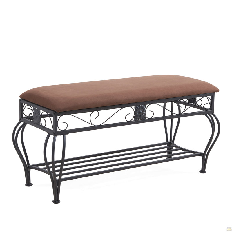 Shoe Rack Bench For Entryway, Industrial Bench, Rustic Shoe Rack For Small Spaces, Upholstered Entryway Bench, Multipurpose Entryway