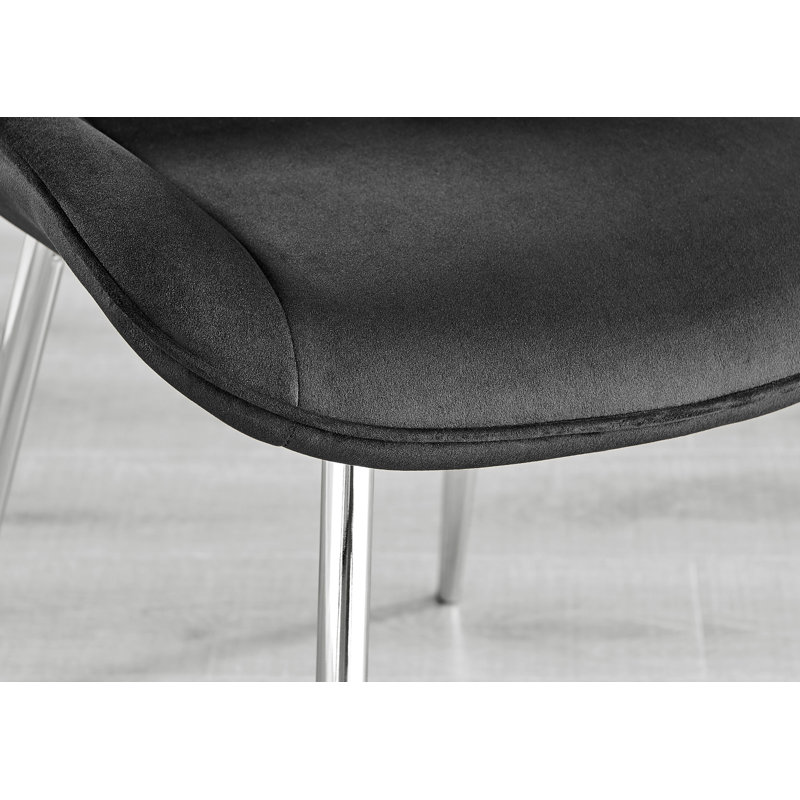Ensemble repas pour quatre personnes, Noir / argent, H 29,53 po x L 39,37 po x l 39,37 po