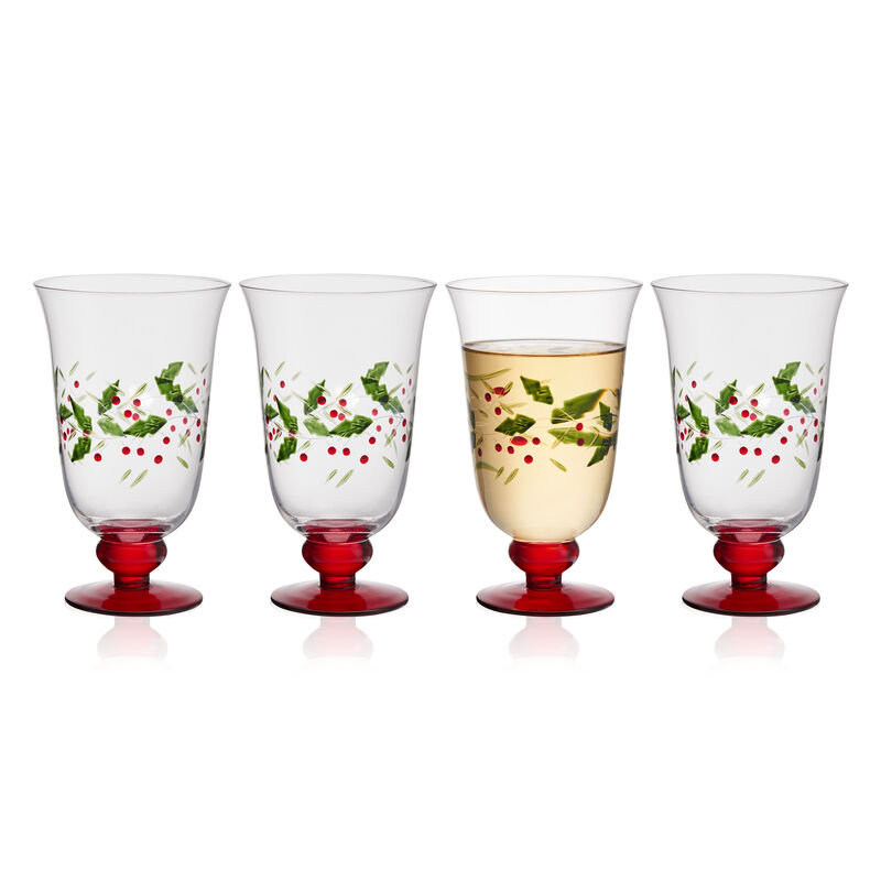 Pfaltzgraff Winterberry Water Goblets, Set of 4