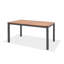 Table de salle à manger extensible 100% bois et aluminium Depaul