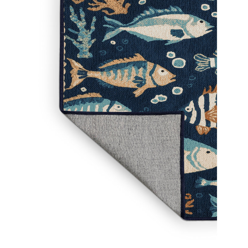  Tapis nautique lavable Sea Life, Tapis de couloir 2 pi x 4 pi