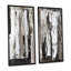 «Brown and Beige Modern Art», ensemble de 2 peintures sur toiles-958217339-958217340