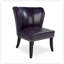 Fauteuil d'appoint en similicuir avec garniture de rivets, canapé de salon confortable et élégant pour la réception à domicile