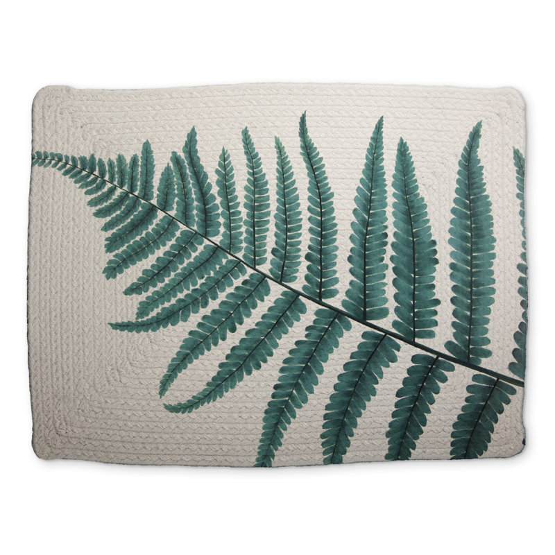 Magnifique napperon botanique vert fougère | Home Decor Essential